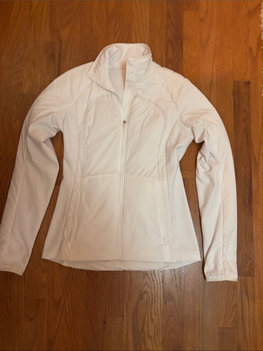 lululemon athletica White Zip-Up Utility Jacket